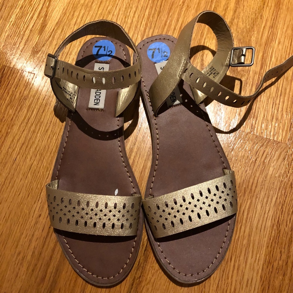 Gold Steve Madden Sandals